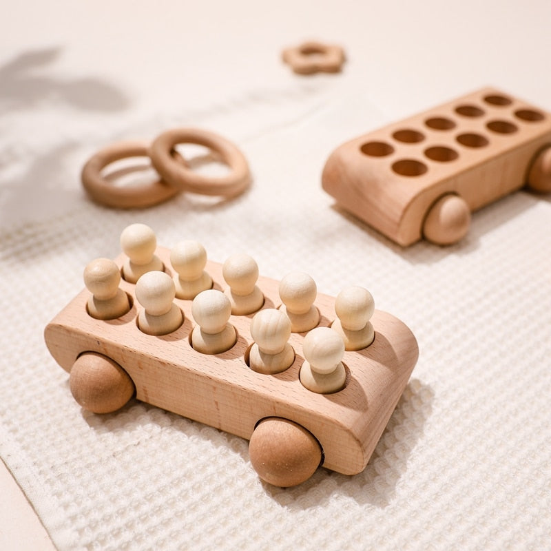 Children Wooden Toy Car