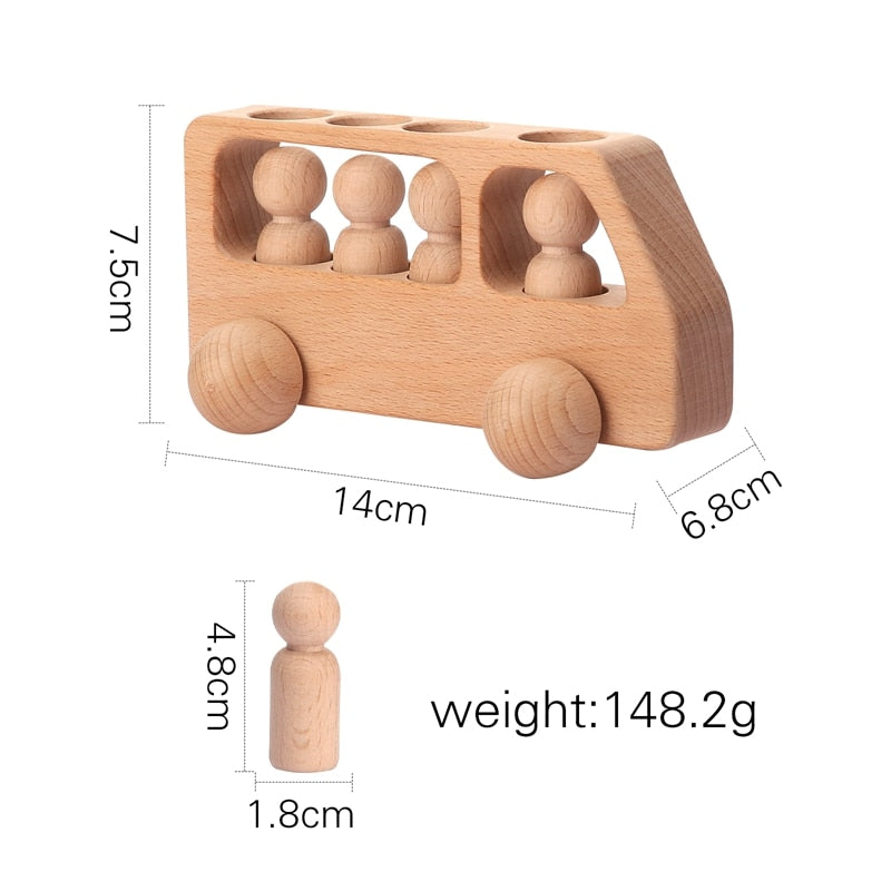 Children Wooden Toy Car