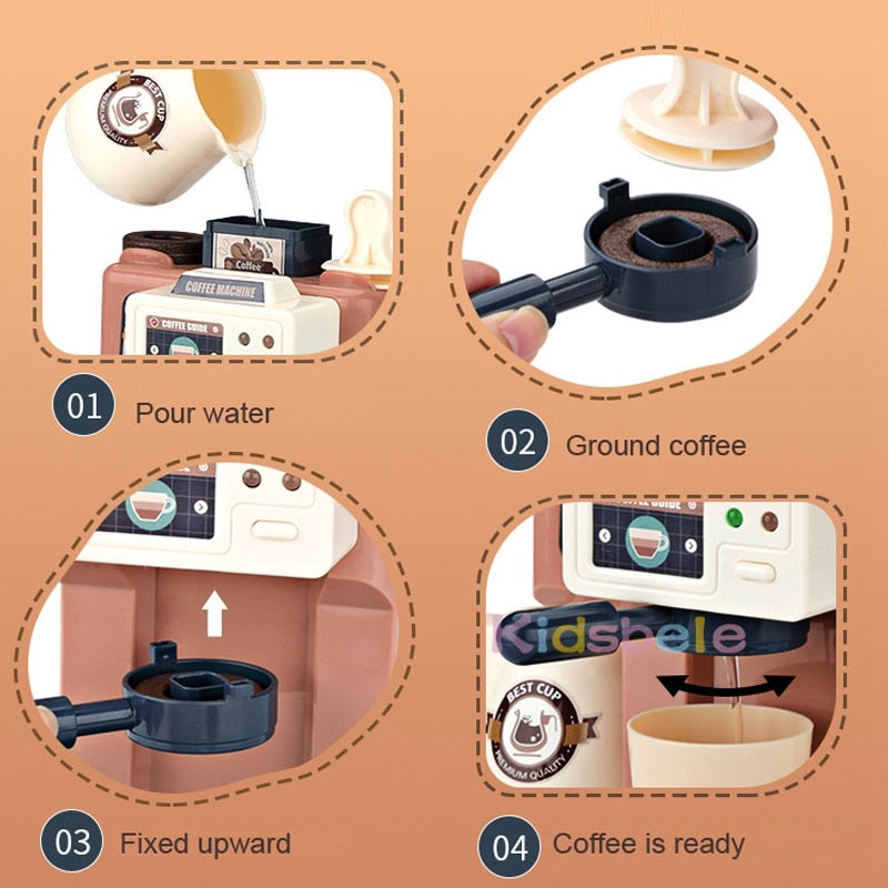 Kids Coffee Dessert Machine Toy Set