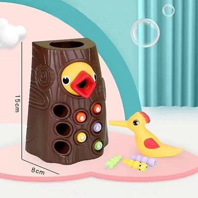 Magnetic Woodpecker Feed Game Toys