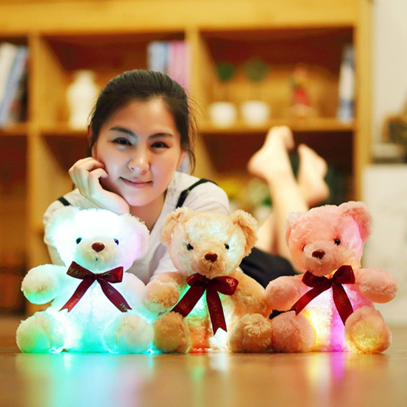 LED Colorful Glowing Teddy Bear Plush Toy