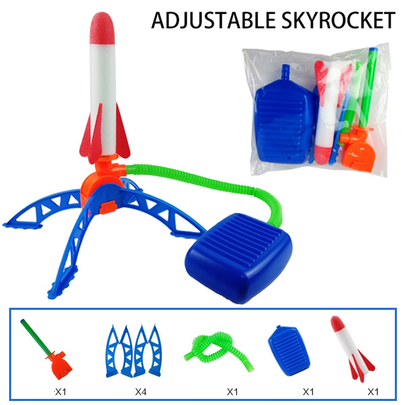 Kid Air Rocket Foot Pump Launcher