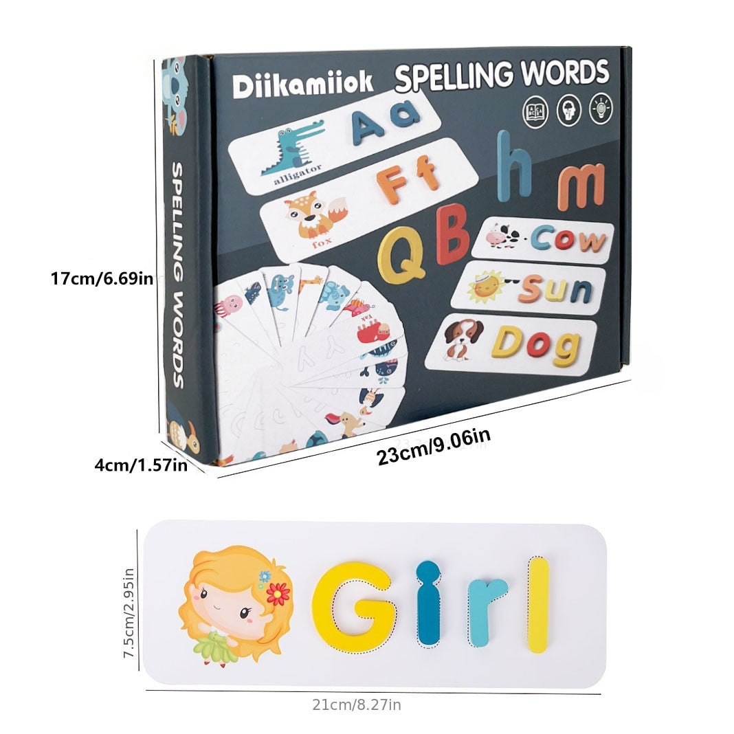 Wooden Spelling Word Puzzle Toy