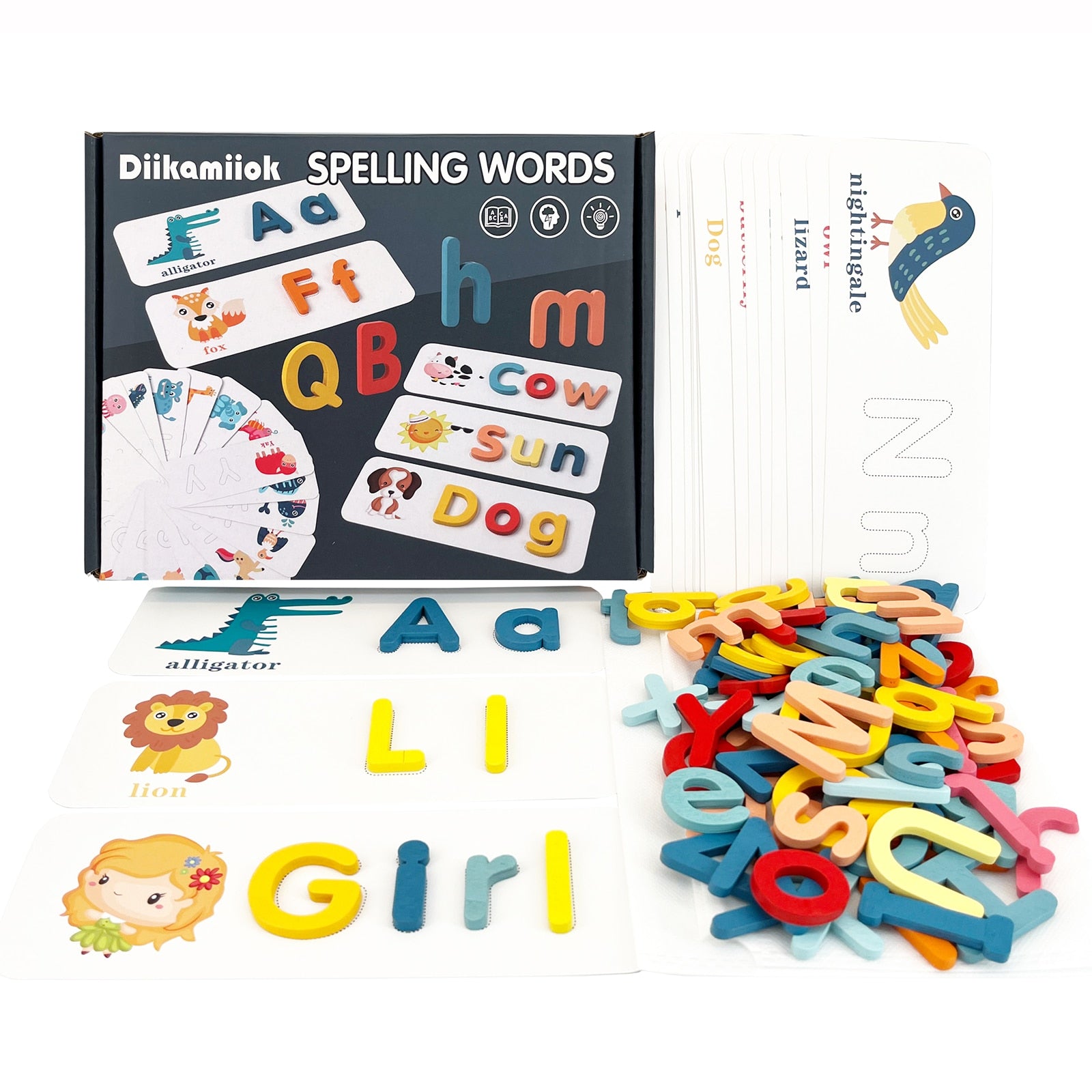 Wooden Spelling Word Puzzle Toy