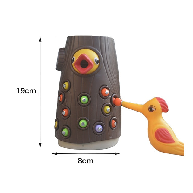 Magnetic Woodpecker Feed Game Toys