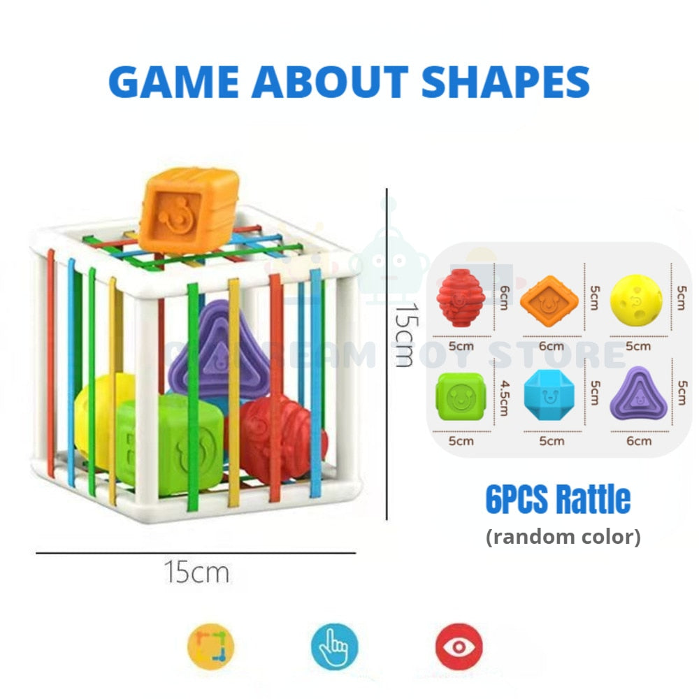 Colorful Shape Blocks Sorting Toys