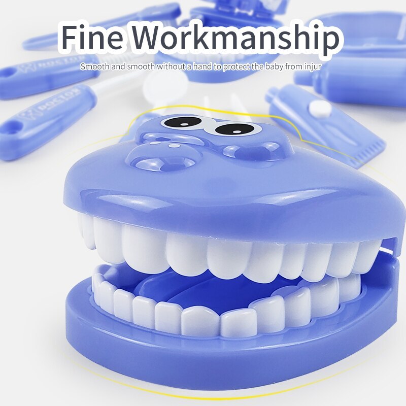 9Pcs Plastic Simulation Dentist Play