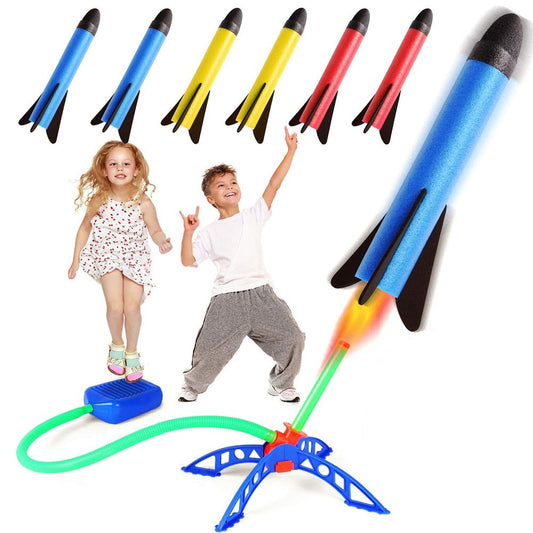 Kid Air Rocket Foot Pump Launcher