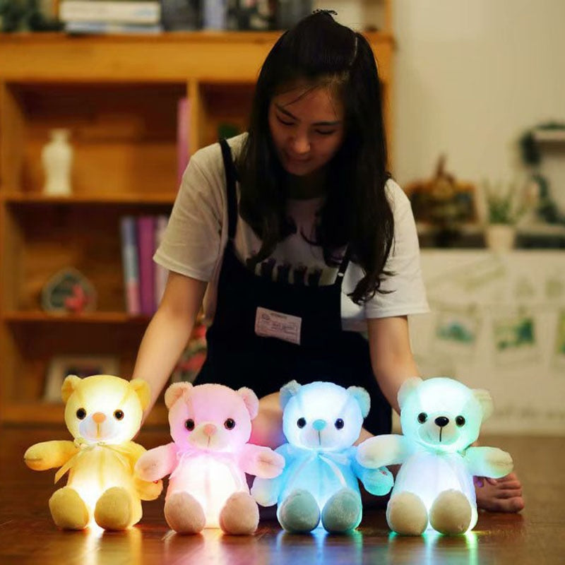 LED Colorful Glowing Teddy Bear Plush Toy