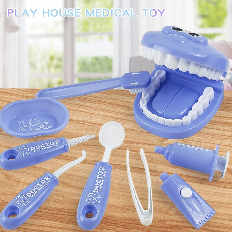 9Pcs Plastic Simulation Dentist Play