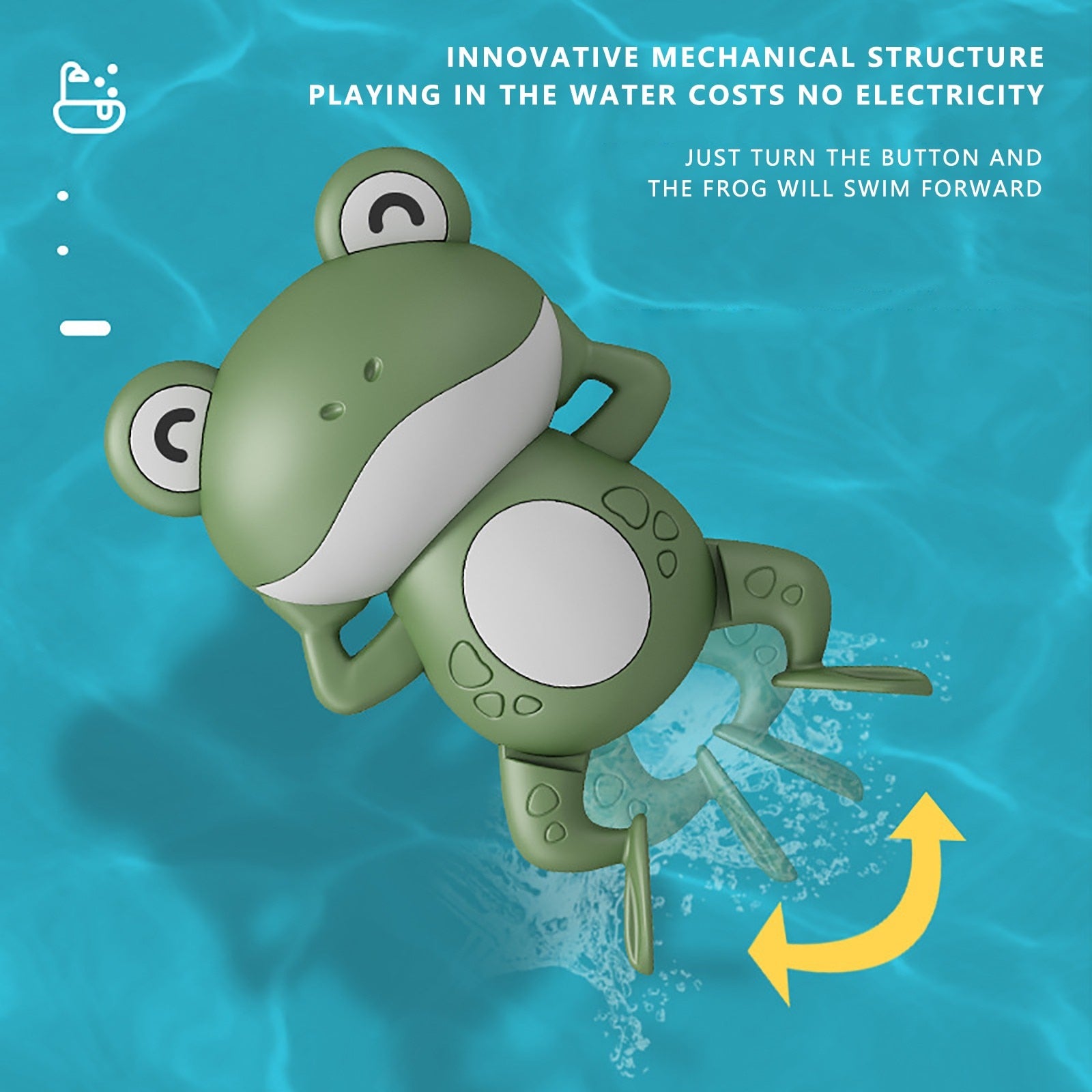 Frog Clockwork Bathing Toys