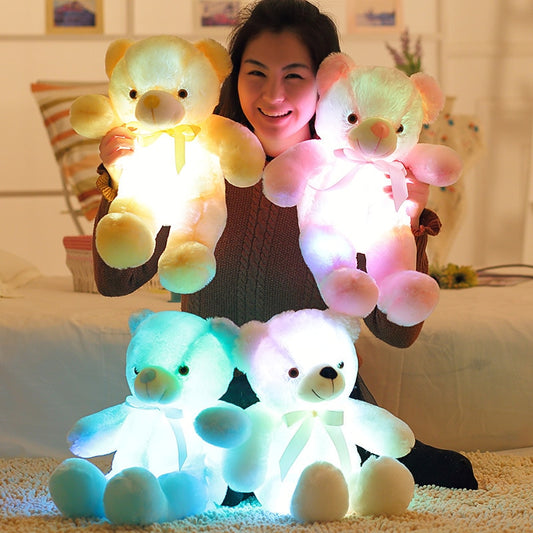 LED Colorful Glowing Teddy Bear Plush Toy