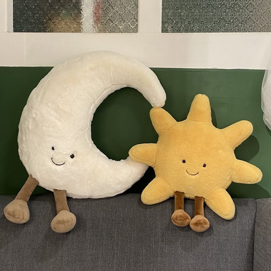 Cartoon Moon Sun Plushie Toy