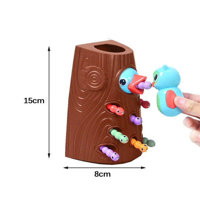 Magnetic Woodpecker Feed Game Toys